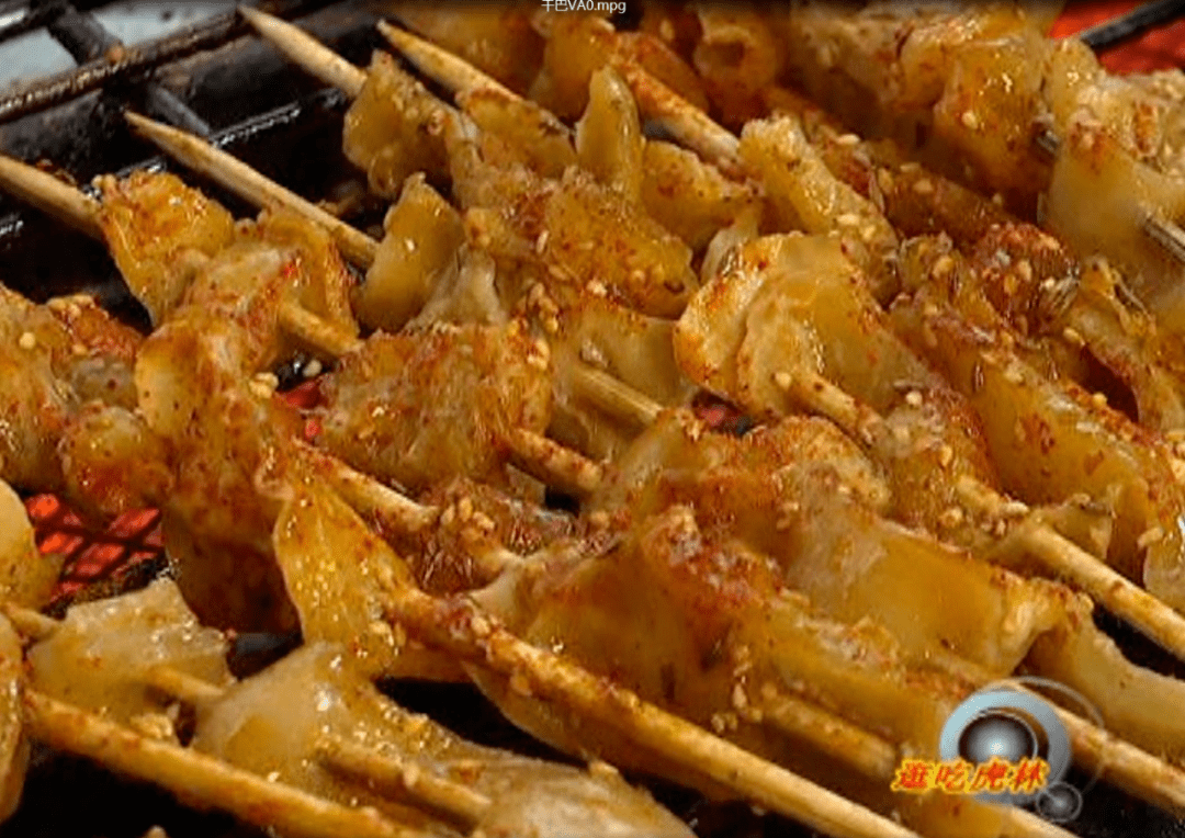 逛吃虎林舌尖虎林的美食名片老盖干巴串