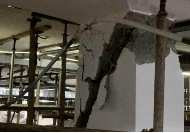 车库局部上浮引发地下车库35根结构柱及部分顶板,底板,柱帽开裂事件