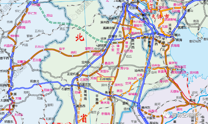 廊坊与北京连接的城际铁路联络线二期出图,永清地处优势区位!