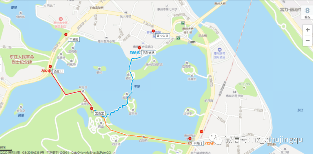 惠州西湖地图简笔画图片