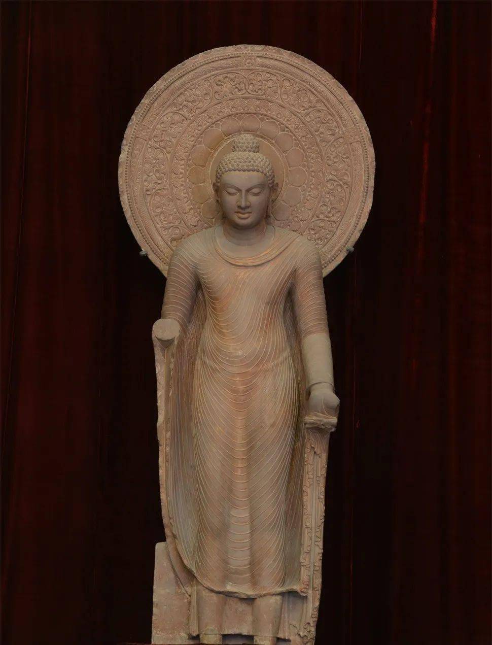 笈多王朝时期,五世纪, 石雕印度佛教的造像风格,与中国佛像的形成紧密