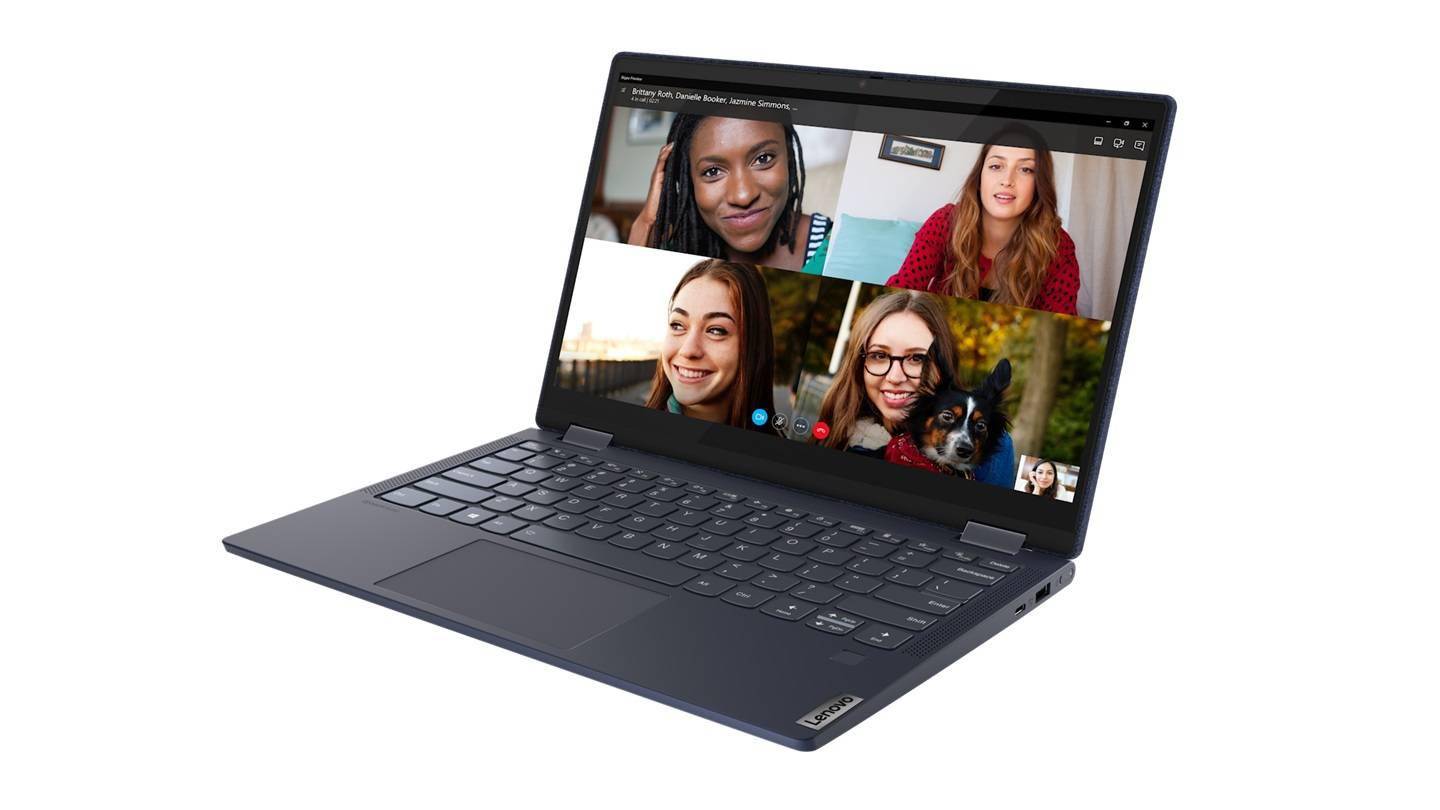 联想yoga6官方图赏蓝色织物a面r74700u
