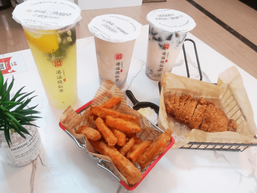 港溢奶茶99元199元享门市价24元45元港溢奶茶饮品套餐招牌烧仙草鲜芋