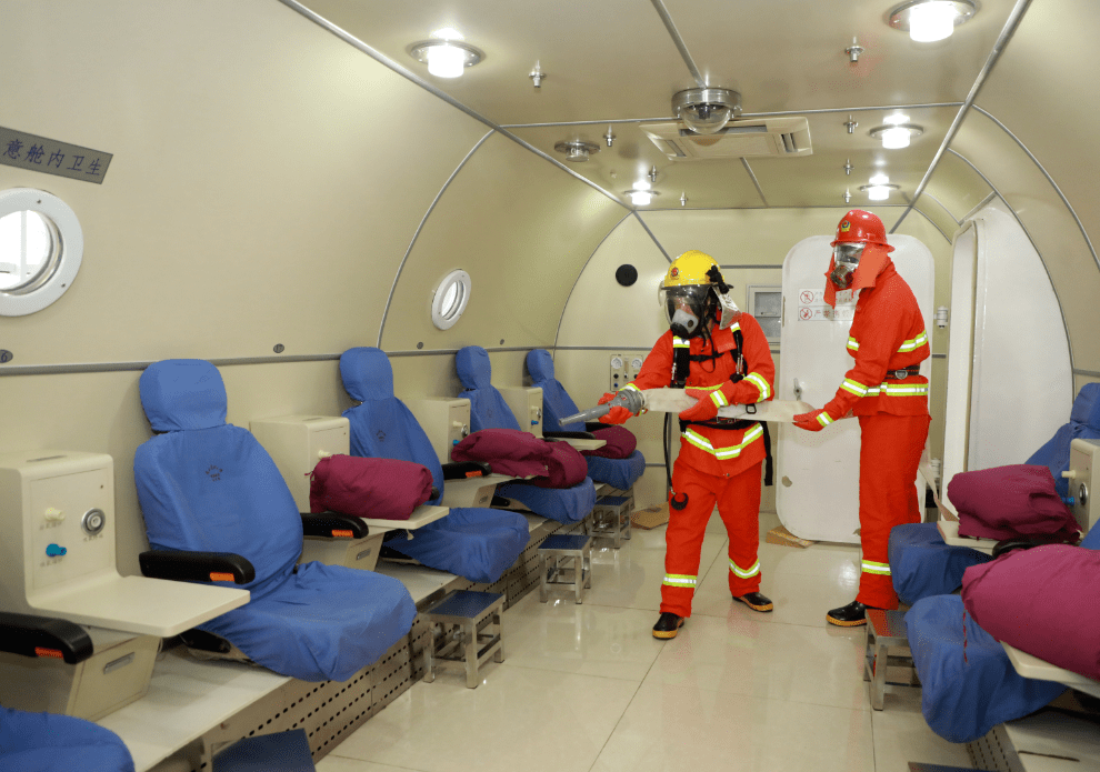 此次演练不仅检验了高压氧舱消防应急预案的可操作性及实用性,也检验