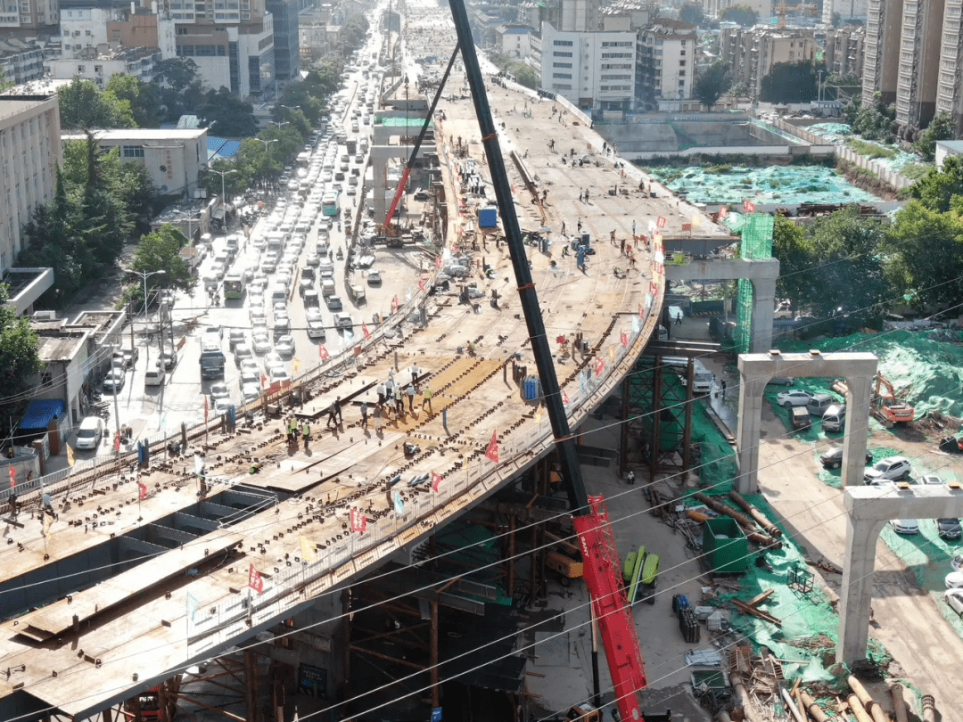 昆明路快速路全线贯通西南二环立交进入开通倒计时