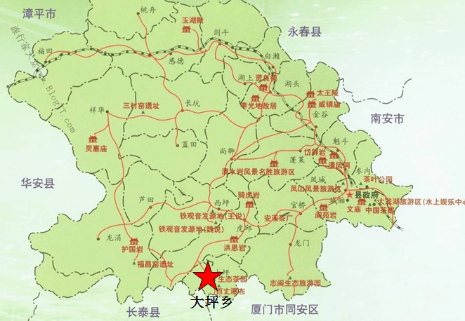 安溪地图24个乡镇地图图片