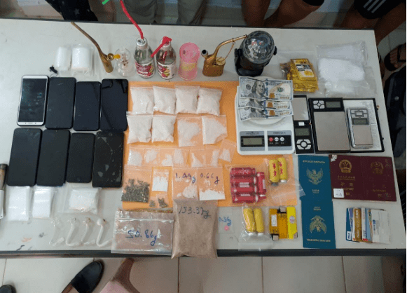 西港警方发起了一系列打击毒品的行动逮捕6名中国人