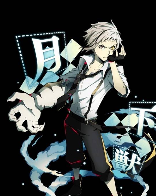 以【月下兽】中岛敦为例,该张卡牌觉醒后的立绘更加富有冲击力,而原本