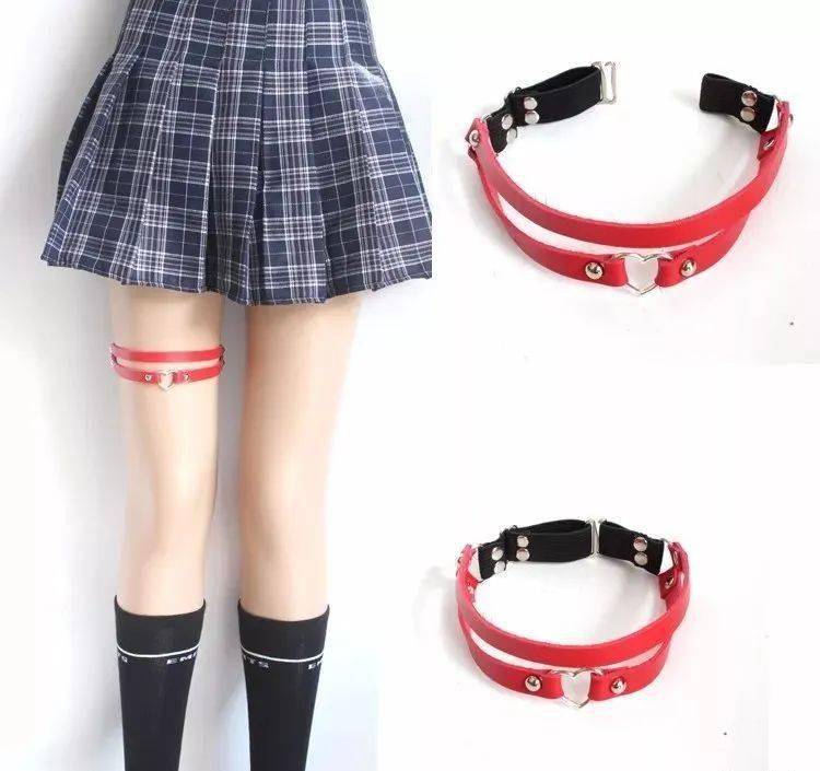 诱惑,可爱指数暴增…戴着可以修饰美腿你也可以称之为腿环袜圈