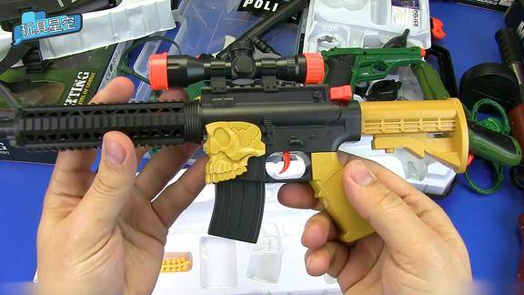 各式各样玩具手枪复古机关枪趣味子弹结合学习射击真有趣