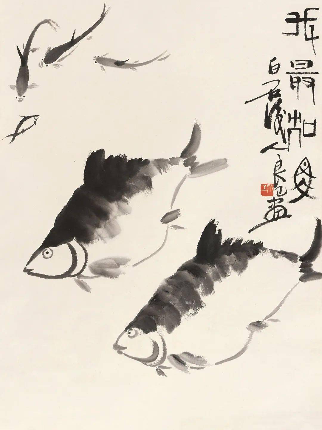 齐良已 秋菊 点此参拍齐自来 虾趣图98×33cm说明:此作品