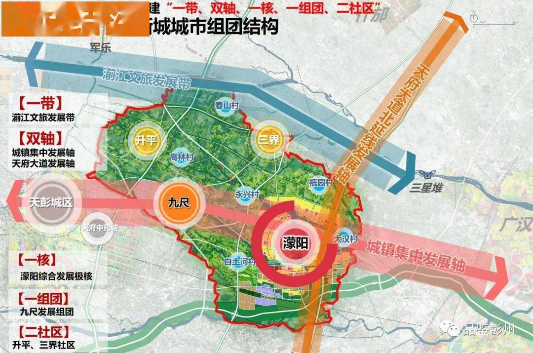 彭州濛阳新城规划图片