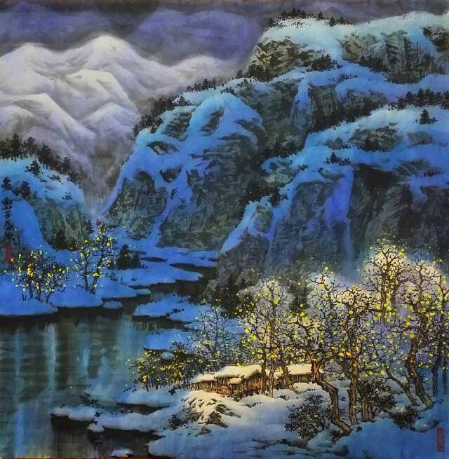 诗画结合的中国画_绘画