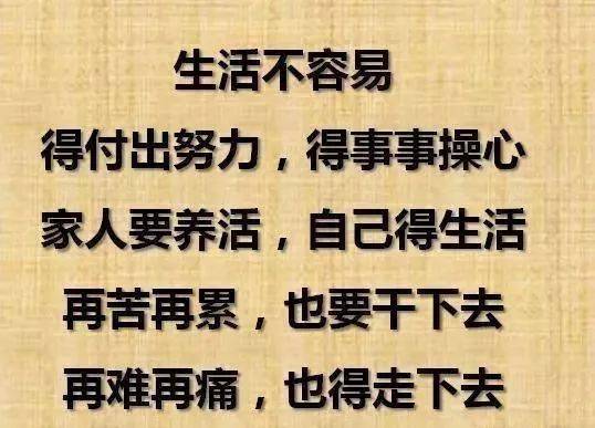 不苦不累人生无味太精辟了