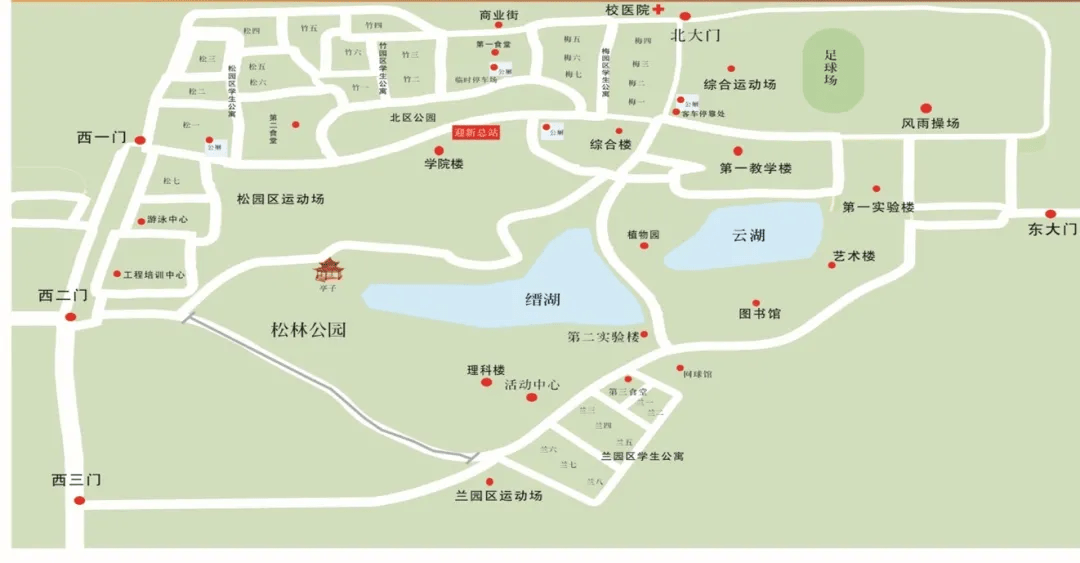 虎溪校区地图图片