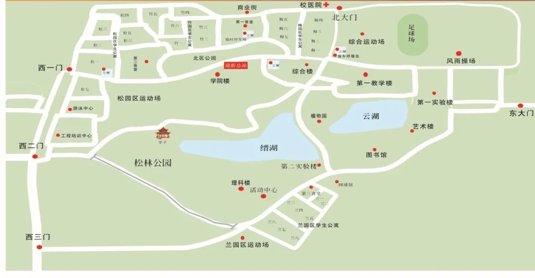 重庆大学虎溪地图图片