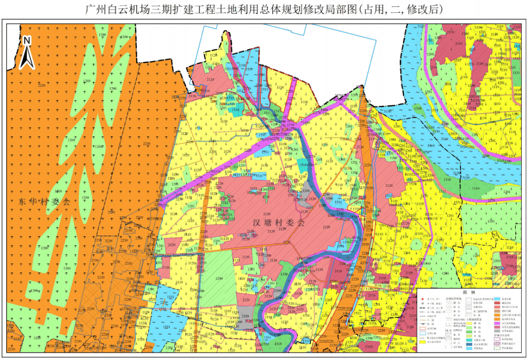 广州白云机场三期扩建工程安置用地涉及广州市白云区土地利用总体规划