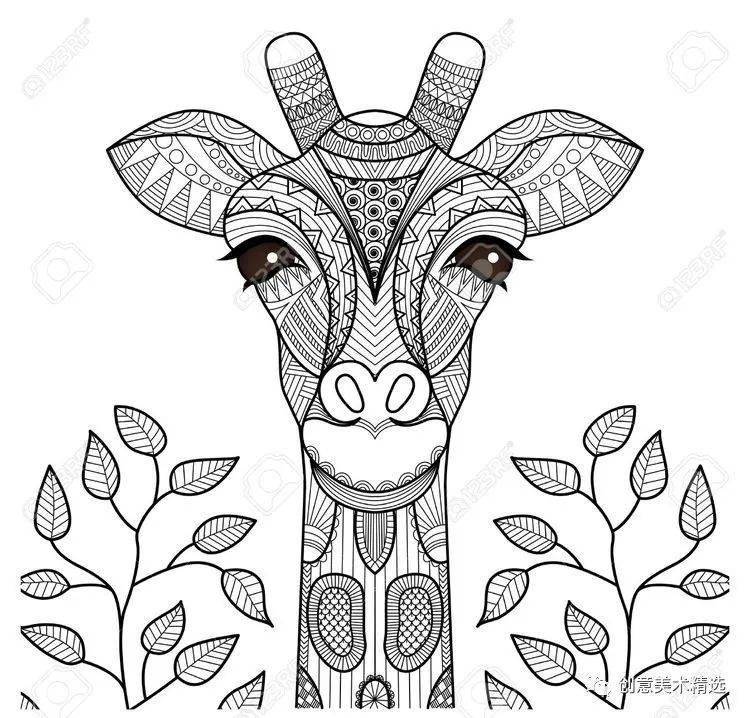 线描临摹必备——30张充满创想力的装饰画,一定有你喜欢的一张!_线条