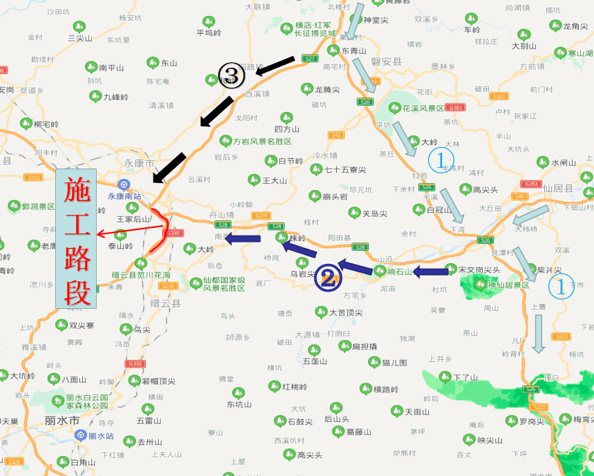 永康司机,今日起永康这些路段将实行封闭施工,请注意绕行!