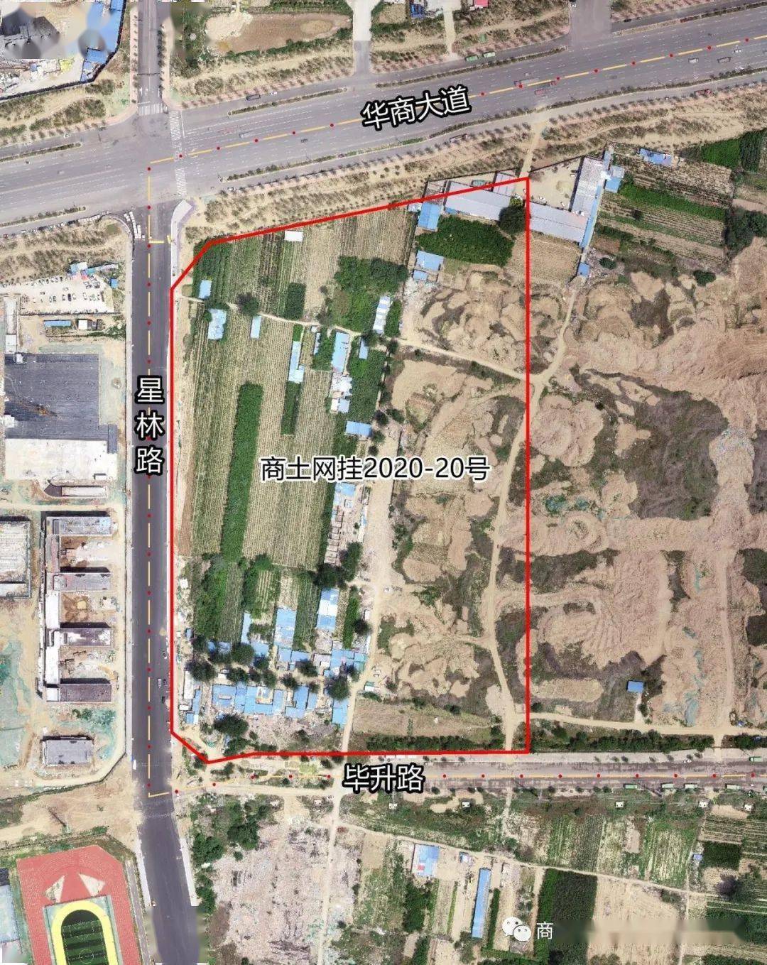 優勢點評:商土網掛2020-20號宗地位於商丘城鄉一體化示範區,西側距四