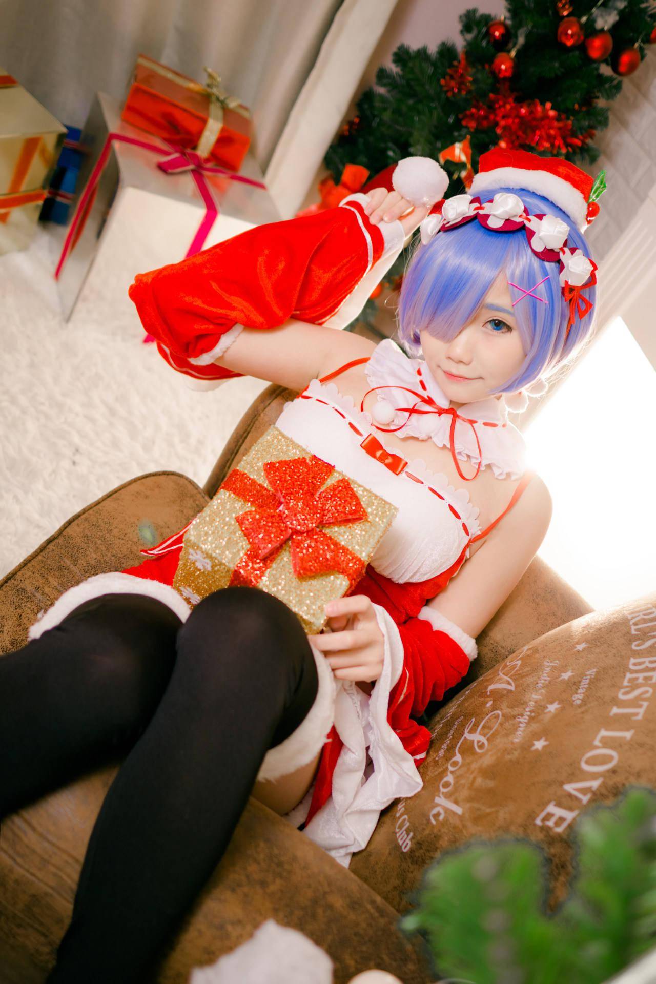 圣诞蕾姆cosplay