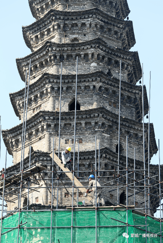 蒙城万佛塔开始修缮!
