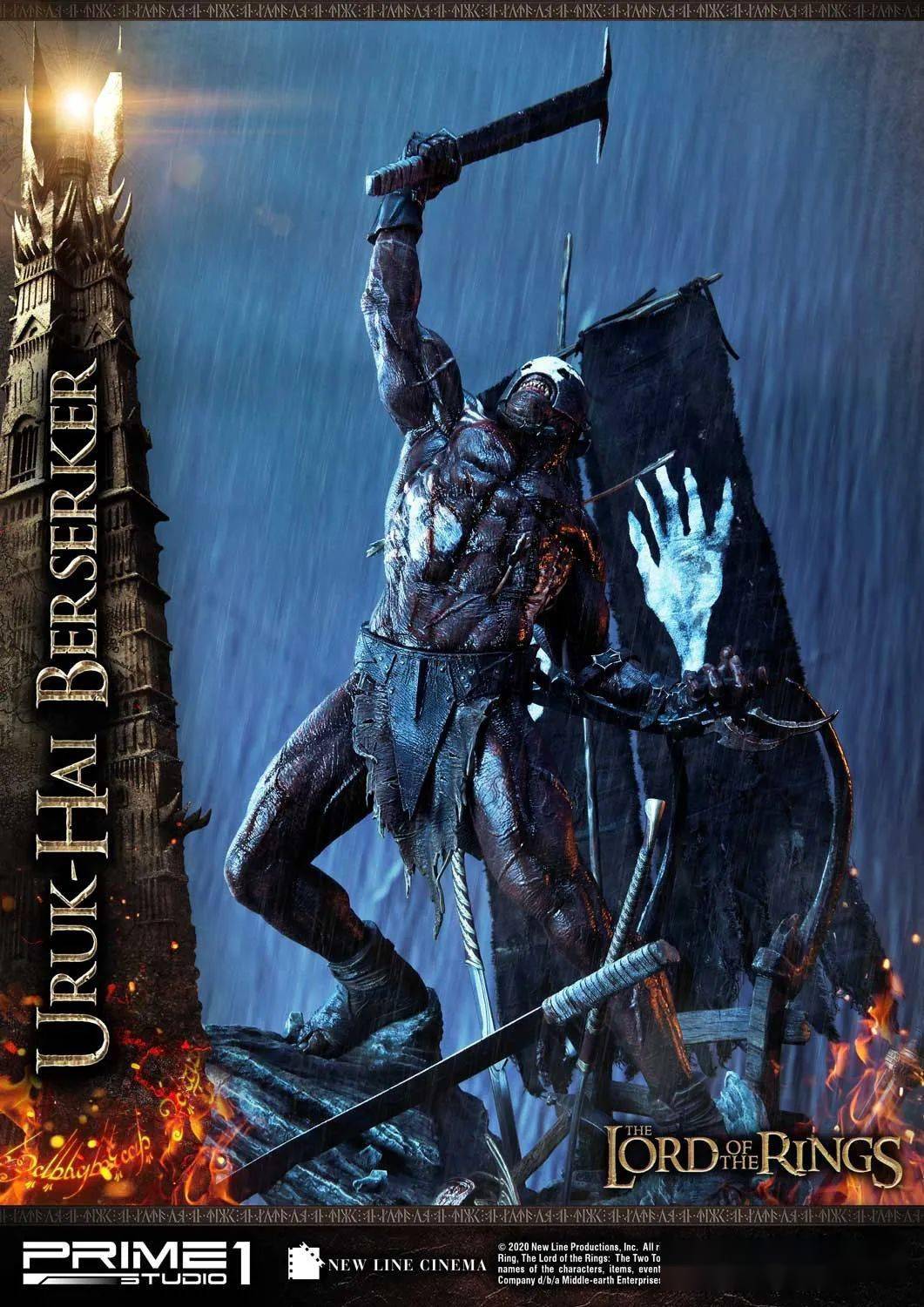 新品预定prime1studiop1spmlotr0414指环王魔戒强兽人雕像