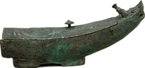 石楼县桃花庄出土的青铜物件展示