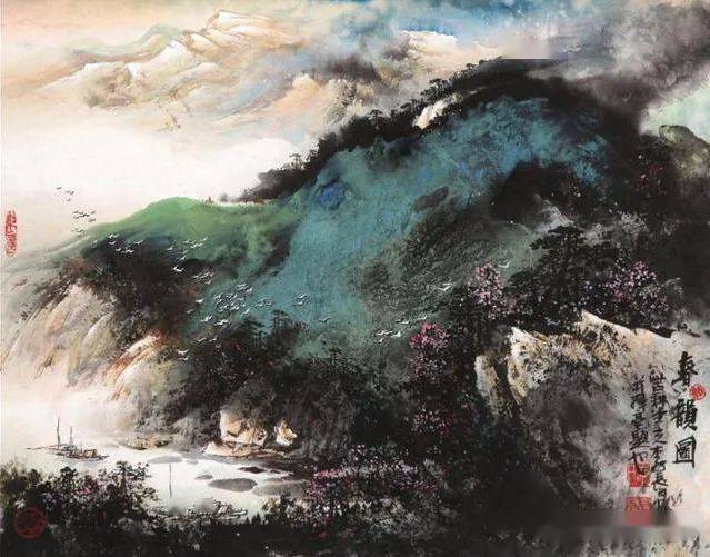 不过近年来在泼墨泼彩山水画上,享有良好声誉的实力派中国画家,除了