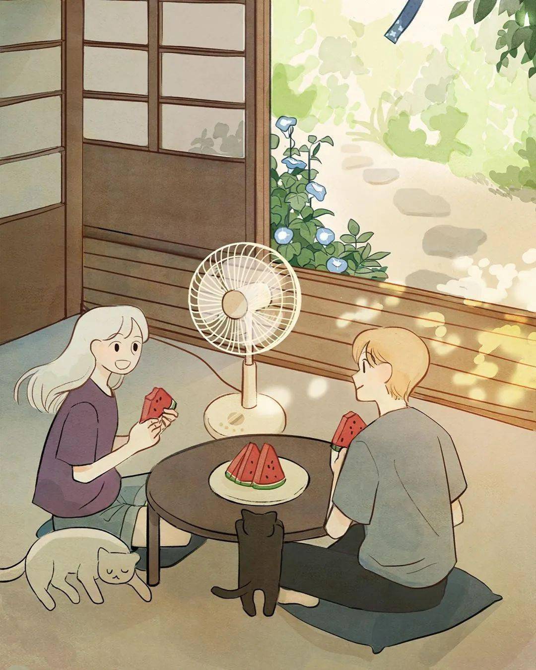 清新治愈的画风记录日常生活里的小确幸