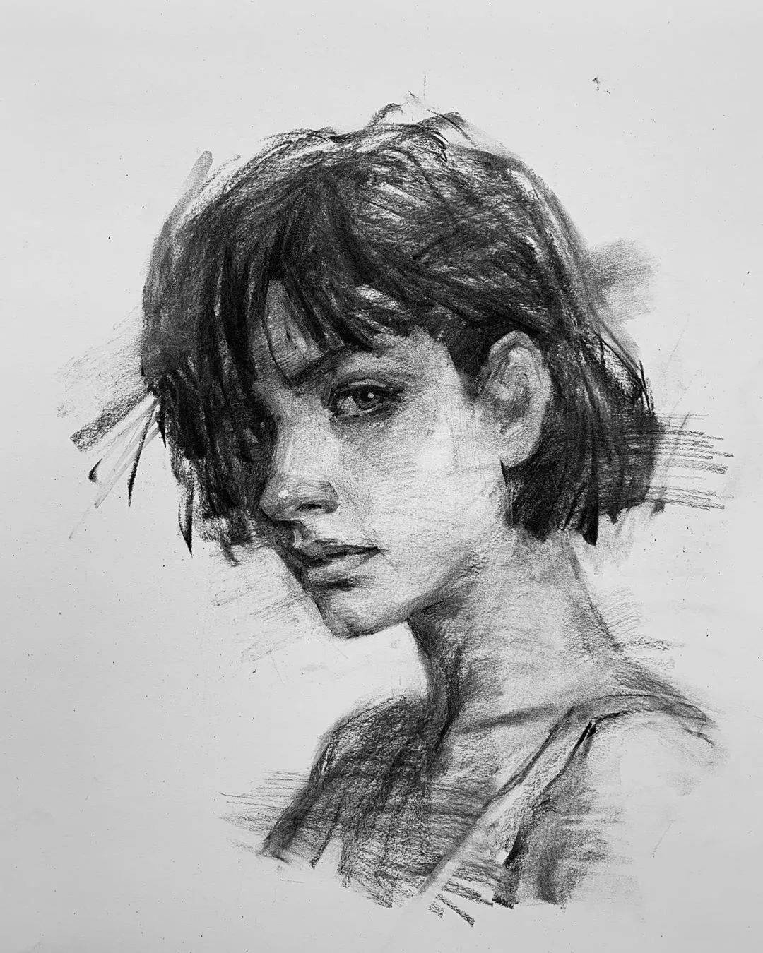 洒脱的素描速写,艺术家kisoo chai_素材