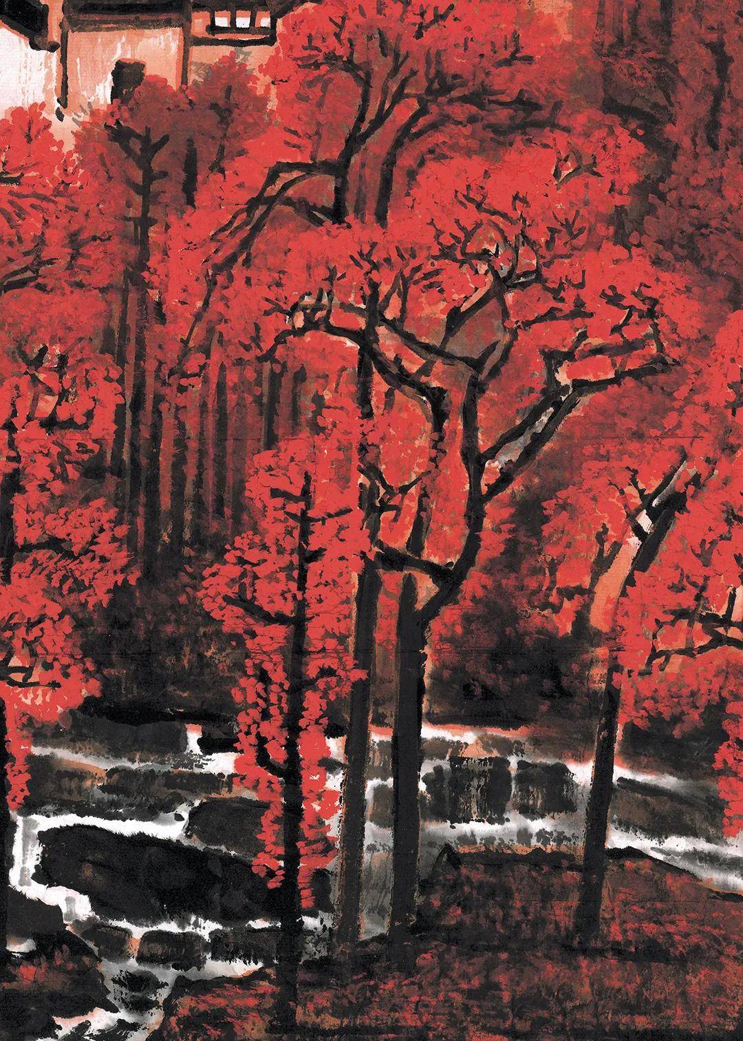 李可染万山红遍层林尽染