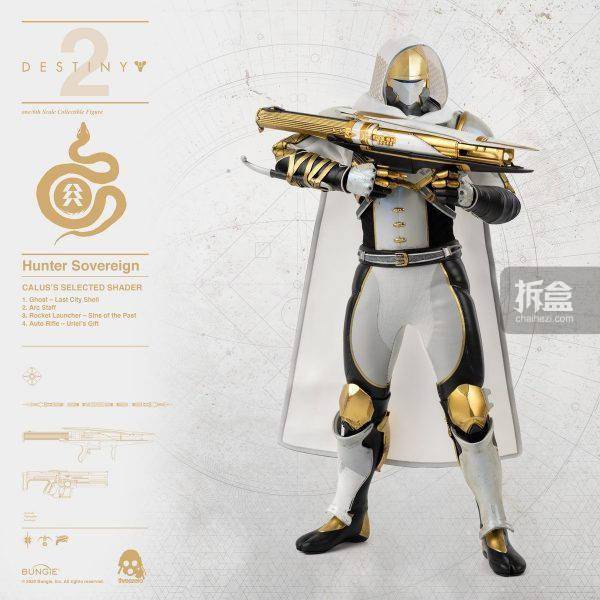 threezero命运2destiny2猎人huntersovereign可动人偶