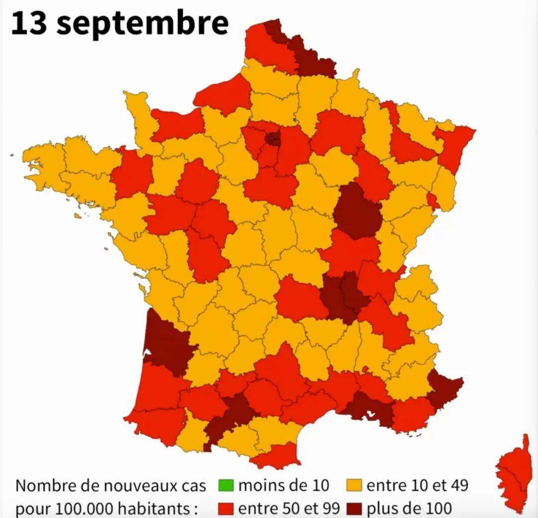 法国疫情地图图片