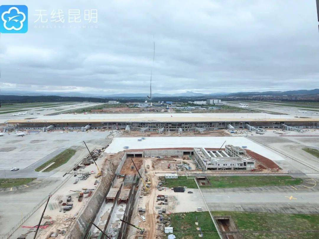 s1卫星厅实拍图新闻多一点昆明长水国际机场改扩建工程是国家"十三五"