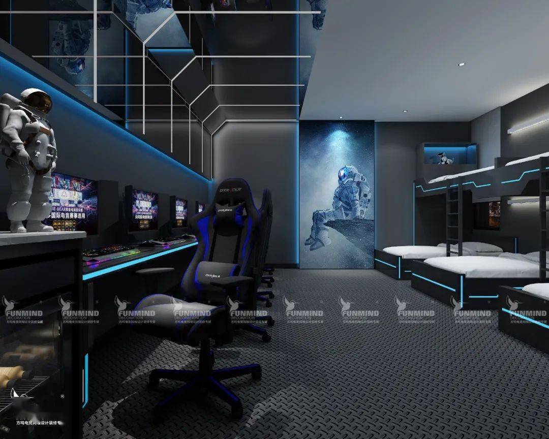 极光电竞酒店:双人圆床房