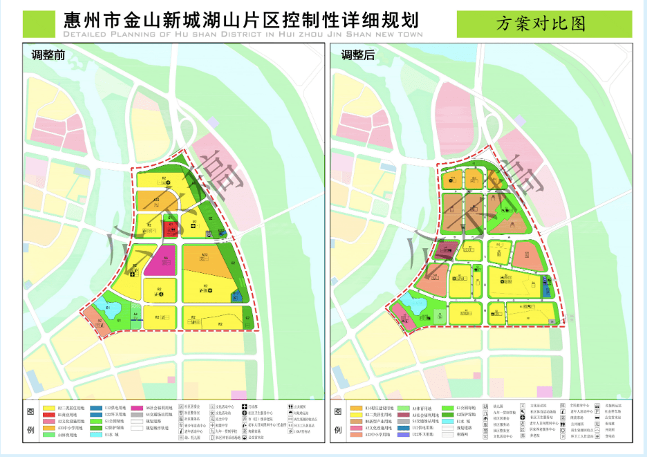 本次调整的范围为金山新城湖山片区,西临金山湖和规划文竹二路,北至