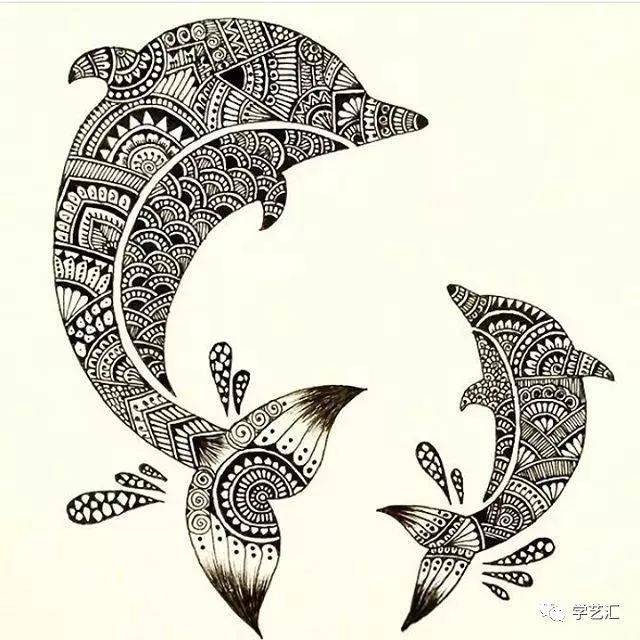 饶有趣味的线条艺术禅绕画惊艳你的眼