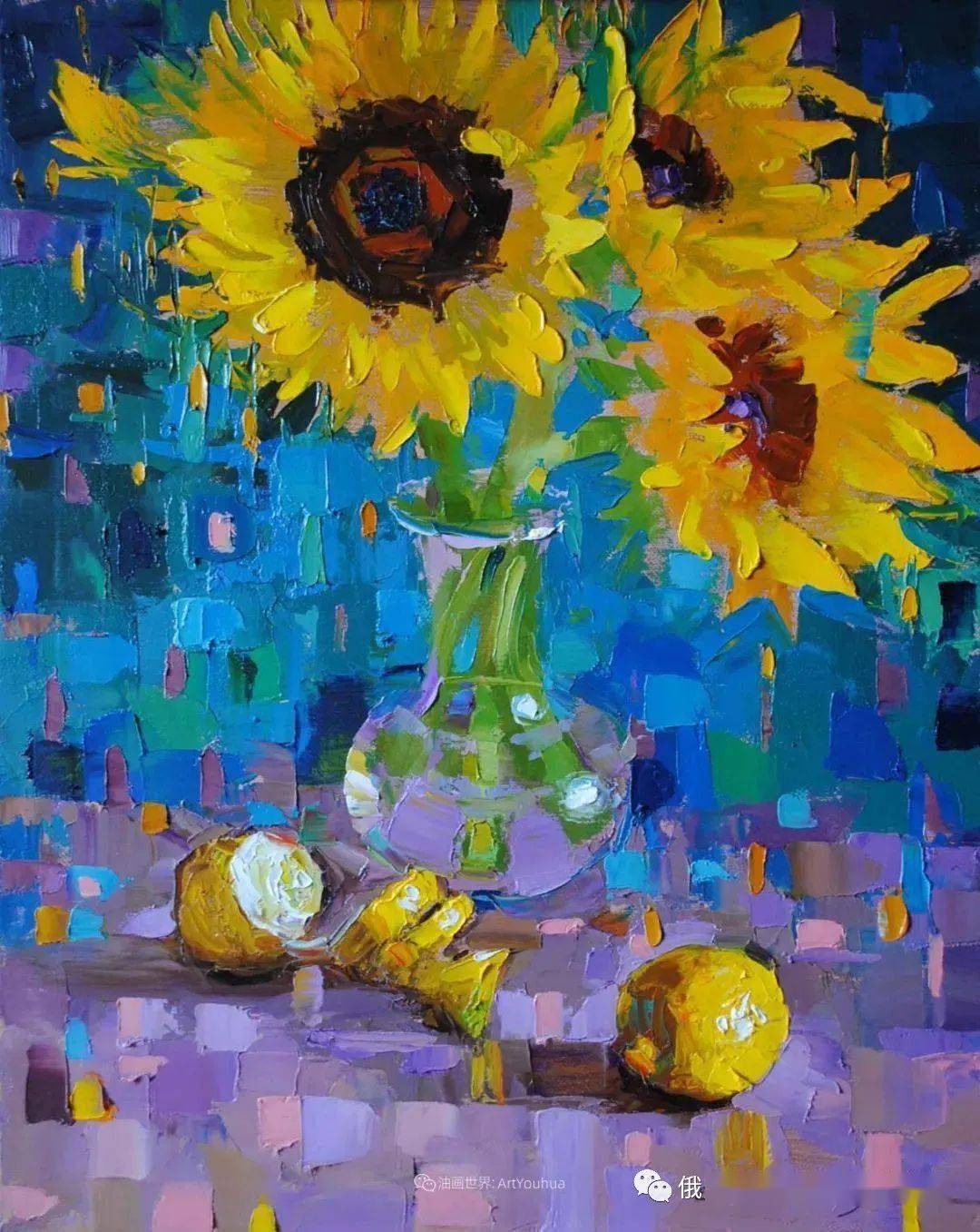 俄罗斯女画家埃琳娜卡特修拉静物油画作品赏析