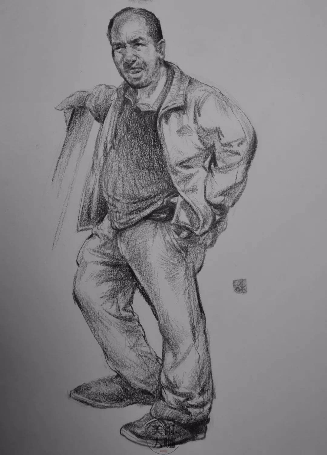 鉴赏欢畅淋漓的线条艺术江国磊速写