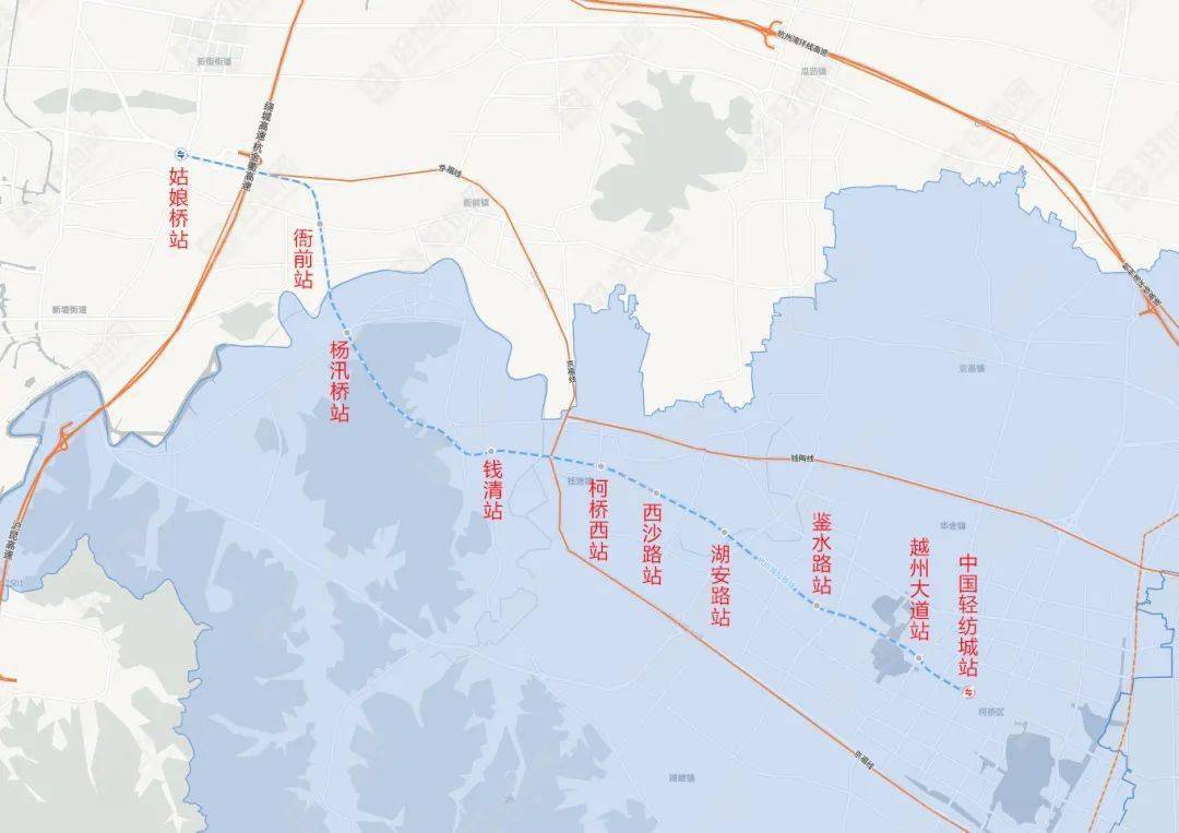 杭绍城际铁路是浙江省重点建设项目,也是杭州都市圈核心铁路交通线之