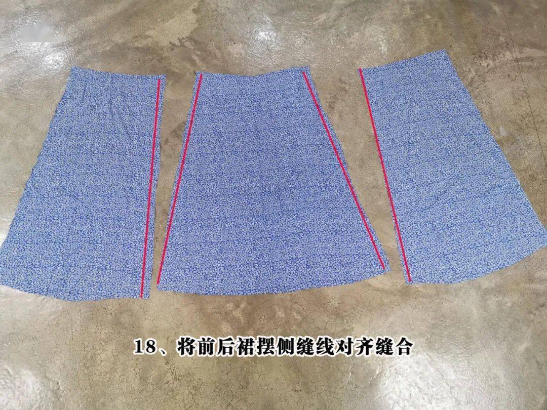 缝制|太美!法式裹裙茶歇裙制作教程(附裁剪参考图)