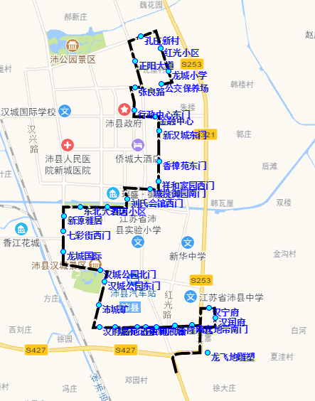 沛县29路公交车路线图图片