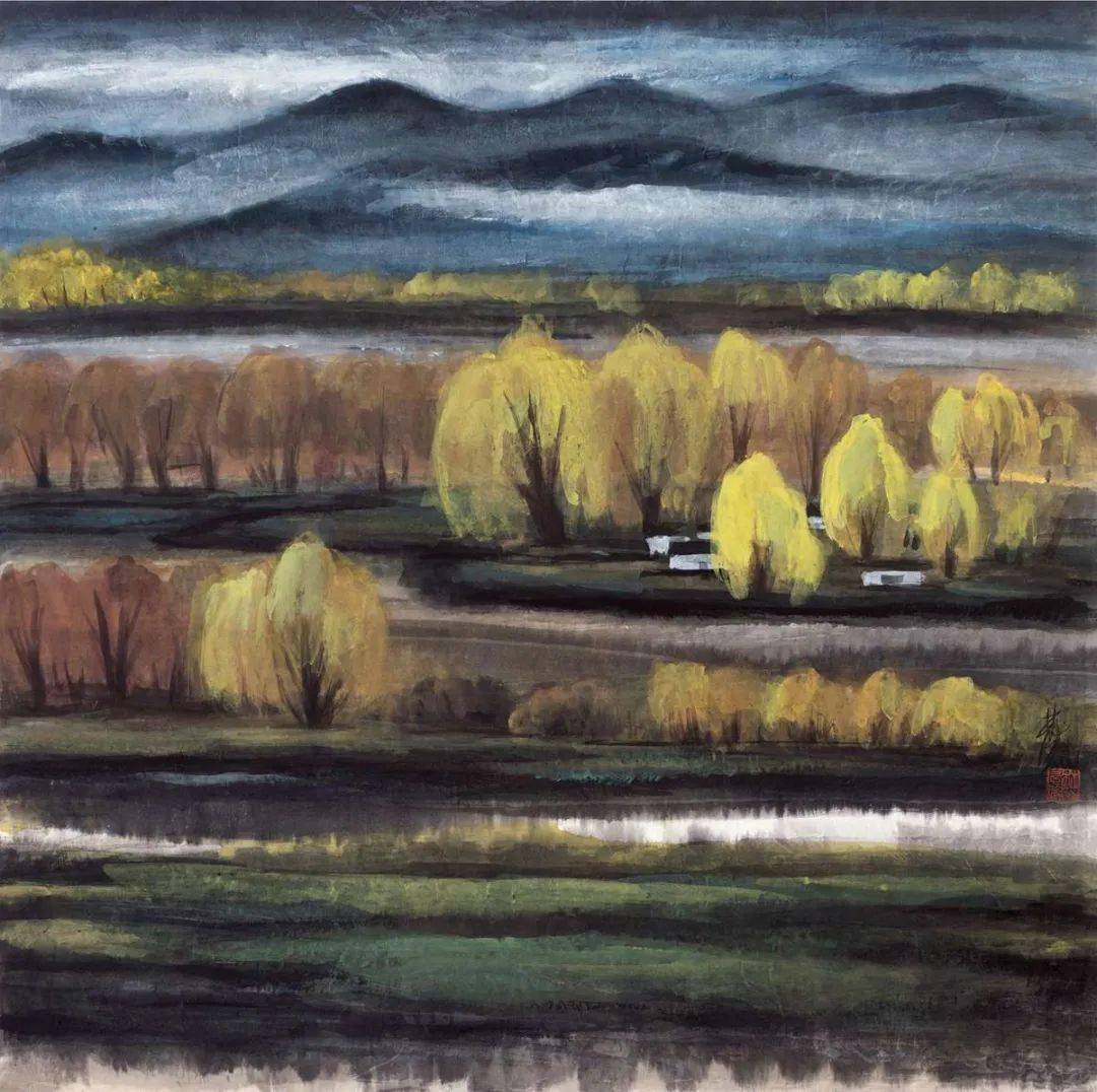 林风眠画秋太美了