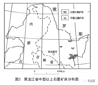 黑龙江省晶质石墨资源分布集中,主要分布于黑龙江东部地区的萝北
