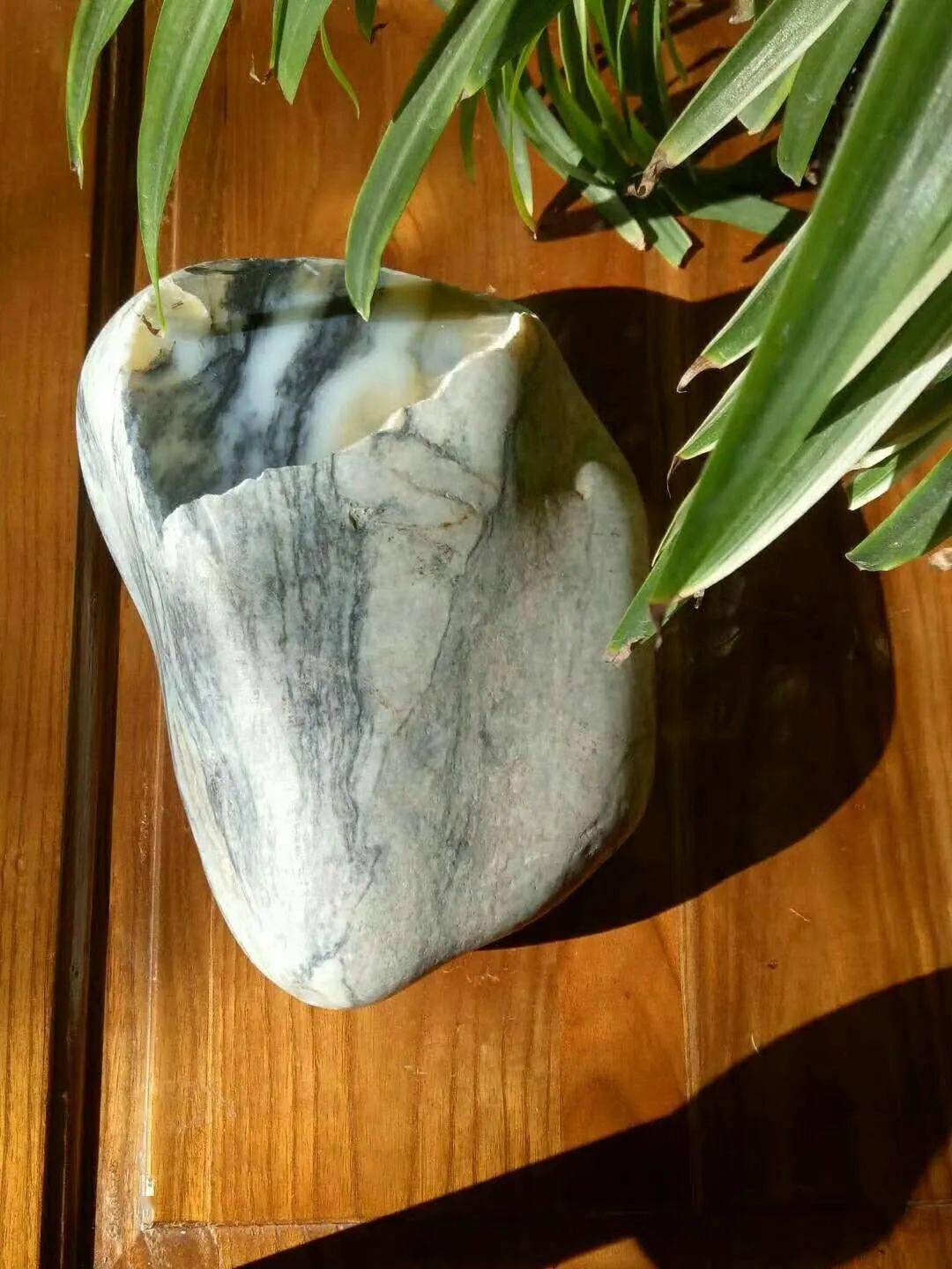 石木藏品天然青花籽料原石