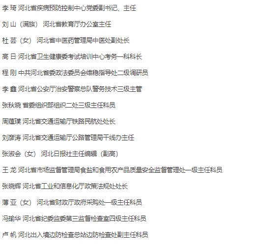 河北省抗击新冠肺炎疫情表彰工作领导小组办公室 2020年10月3日 全省