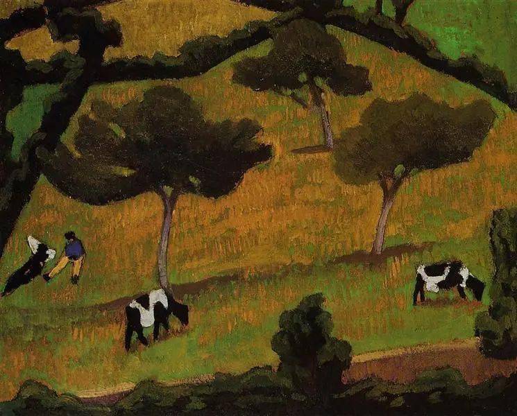 08roger de la fresnaye cows in a meadow 乌纳穆诺,西班牙作家