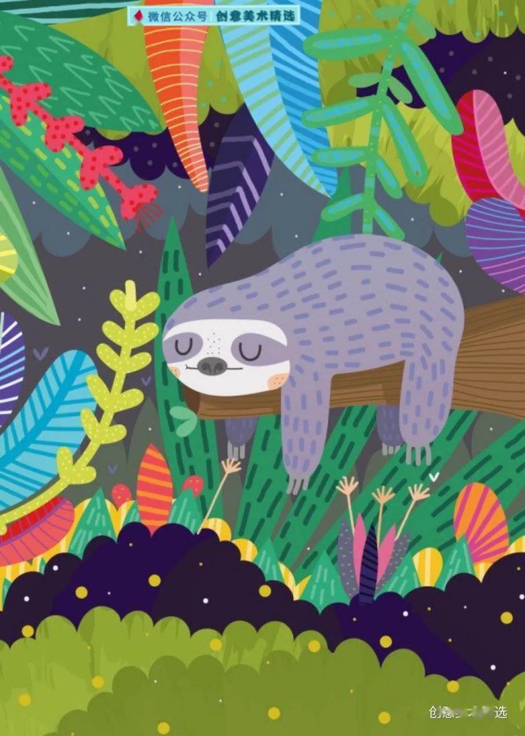 70个简单可爱的动物主题插画作品