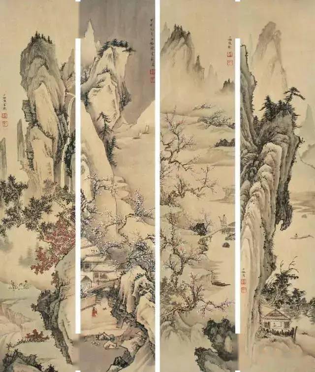 北派山水画巨匠今世唐伯虎陈少梅先生画作欣赏